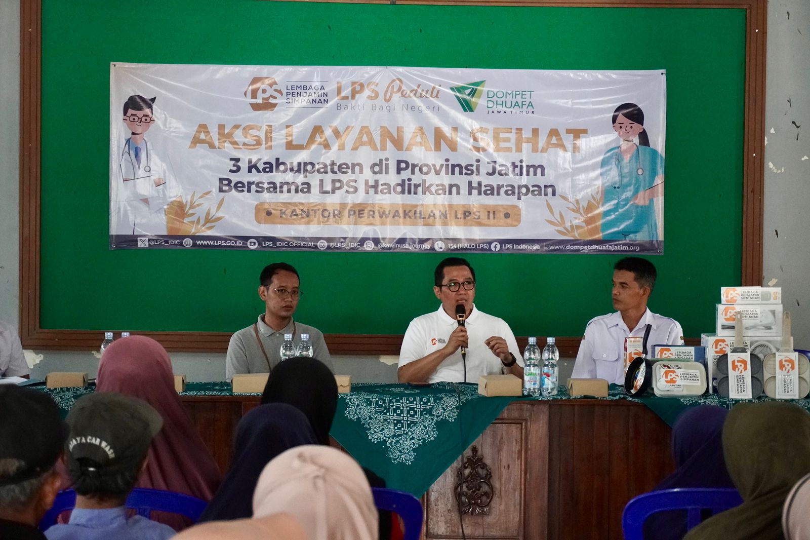 LPS Peduli digelar di Ponorogo. Banyak lansia di desa terpencil mengikuti pemeriksaan kesehatan gratis.