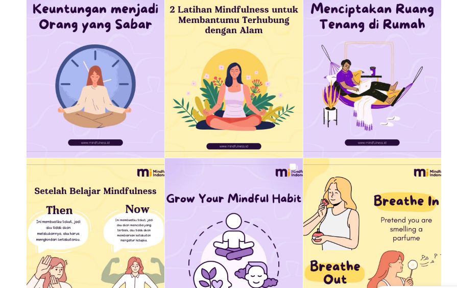 Mindfulness.id salah satu akun media sosial inspiratif.
