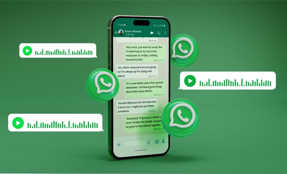 WhatsApp rilis fitur transkrip pesan suara, ubah VN jadi teks otomatis. Cocok buat kamu yang lagi di tempat ramai.