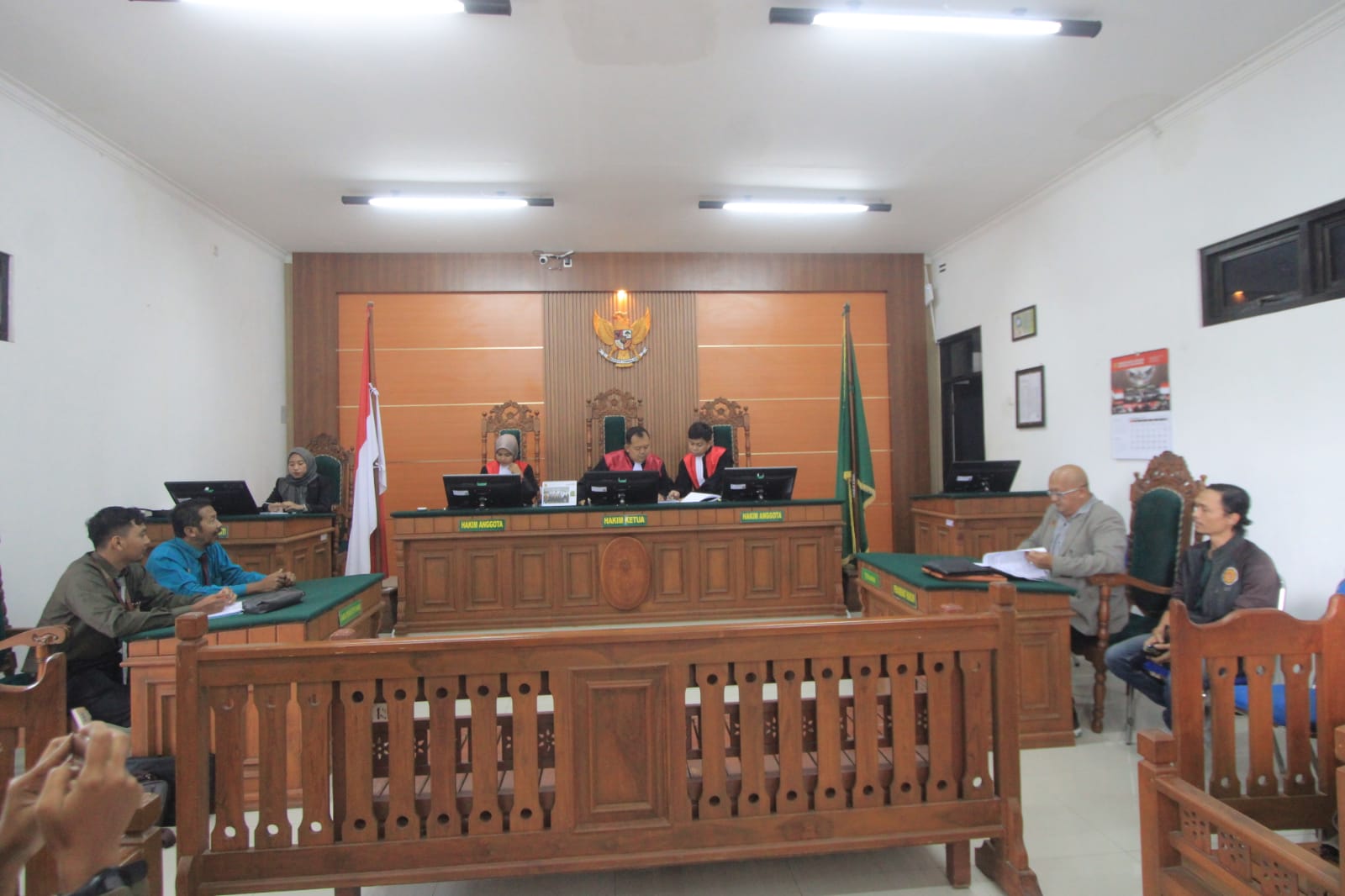 Sidang perdana gugatan Gus Wakhid terhadap DPC PKB Magetan di PN Magetan digelar tanpa mediasi, kemarin (12/11). AJI PUTRA/RADAR MAGETAN