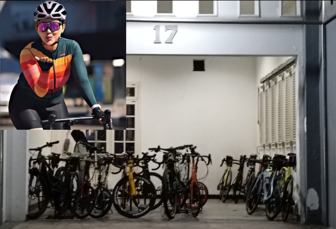 KPK menemukan deretan road bike mewah seharga ratusan juta per unit di garasi rumah Yunus Mahatma, Indah Bekti Pratiwi juga punya hobi yang sama, bersepeda.