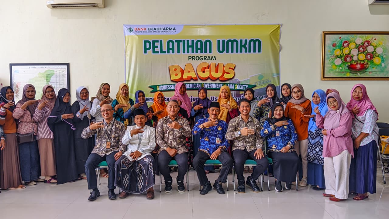 Bank Ekadharma gelar Program BAGUS untuk memperkuat UMKM Magetan lewat pelatihan manajemen usaha, branding, digitalisasi, dan sinergi.