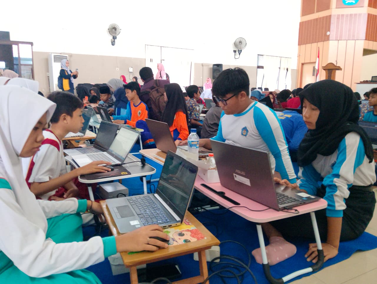 Keseruan Lomba Menulis Cerpen jenjang SMP yang digelar Dikbud Kabupaten Madiun.