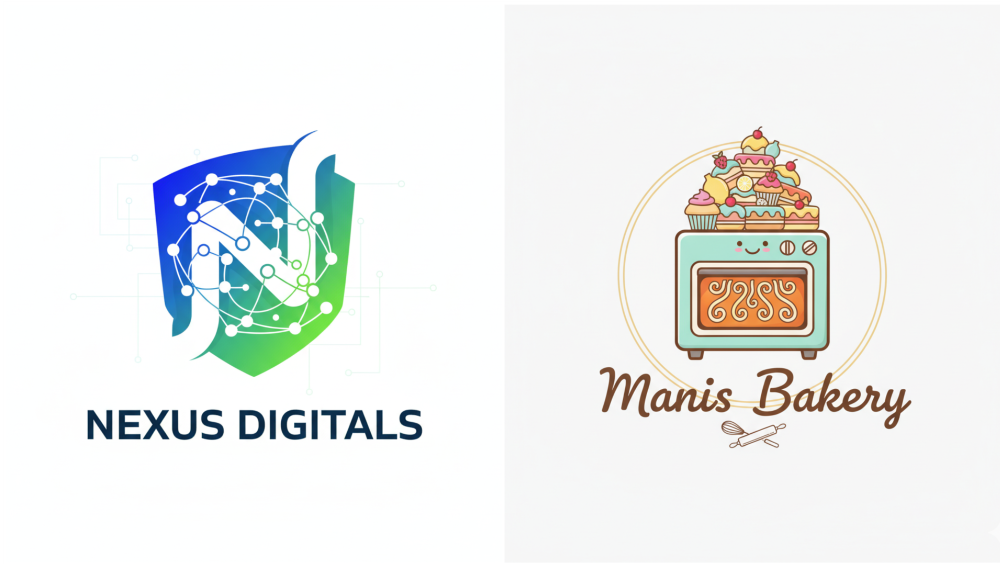 Hasil edit foto logo estetik AI