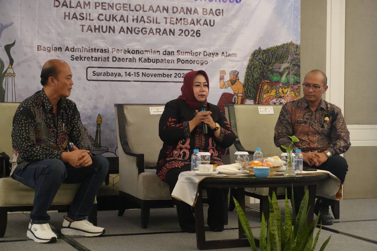 Pemprov Jatim dan Pemkab Ponorogo berkolaborasi dalam pengelolaan DBHCHT, termasuk penguatan penegakan hukum BKC ilegal. DISKOMINFO UNTUK JAWA POS RADAR PONOROGO