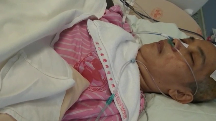 Tumini, PMI asal Ngawi, dirawat intensif dan tak sadarkan diri di RS Veteran Roncong Taicung, Taiwan.