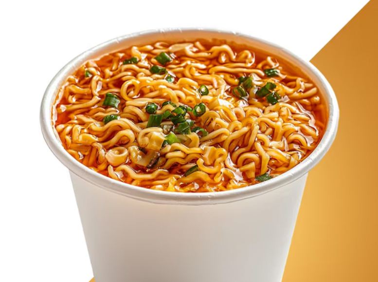 Ilustrasi mie instan cup.