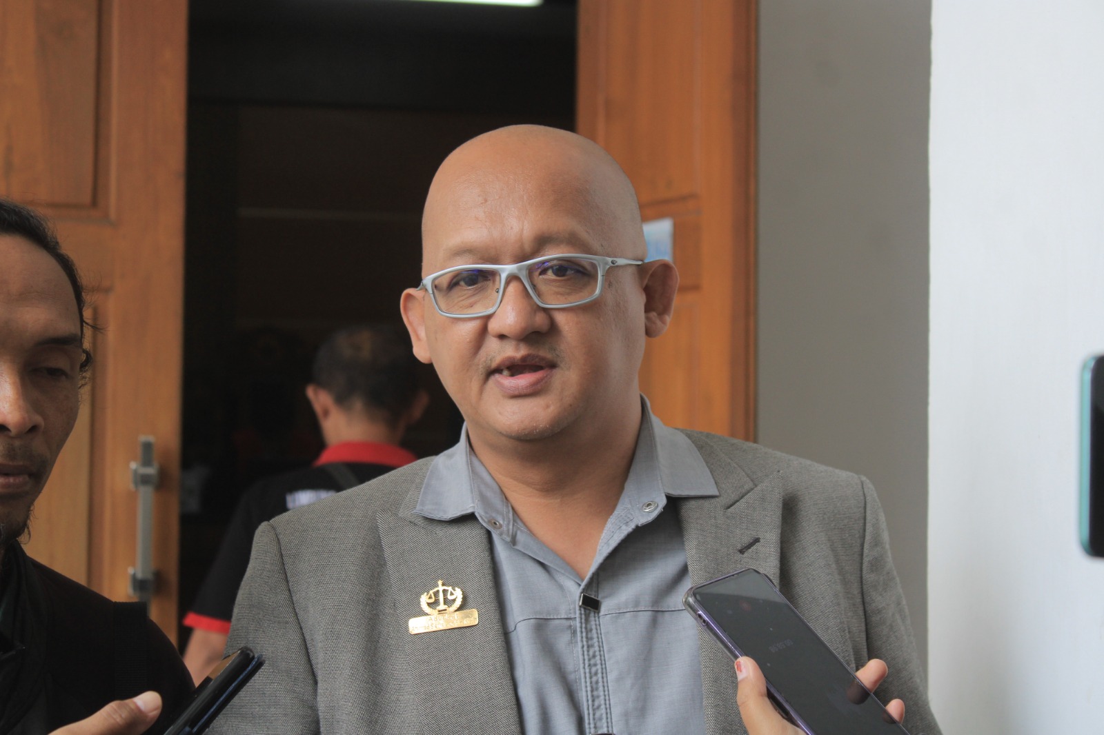 Kuasa hukum DPC PKB Magetan menyampaikan jawaban gugatan Nur Wakhid dalam sidang di PN Magetan, Rabu (19/11), dan meminta hakim menolak perkara. DOK RADAR MAGETAN