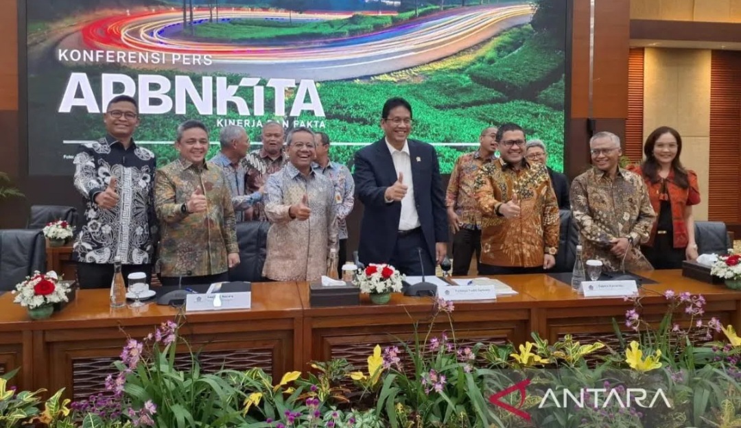 Konferensi Pers APBN Kita di Jakarta.