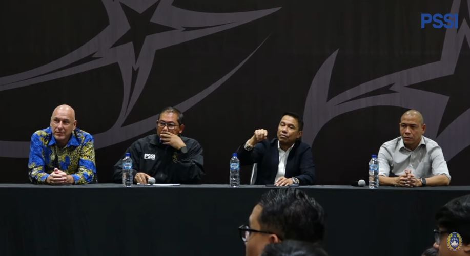 Konferensi pers PSSI terkait calon pelatih Timnas Indonesia.