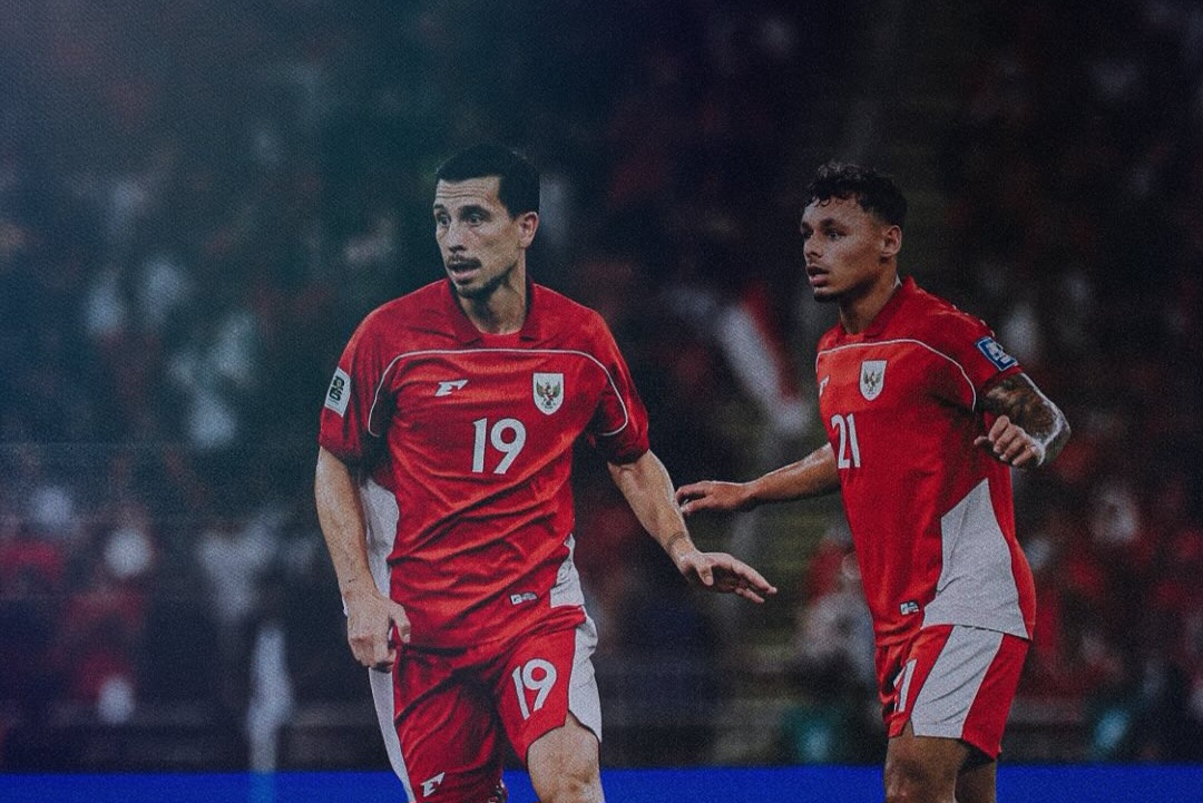Timnas Indonesia saat lawan Irak di kualifikasi Piala Dunia.