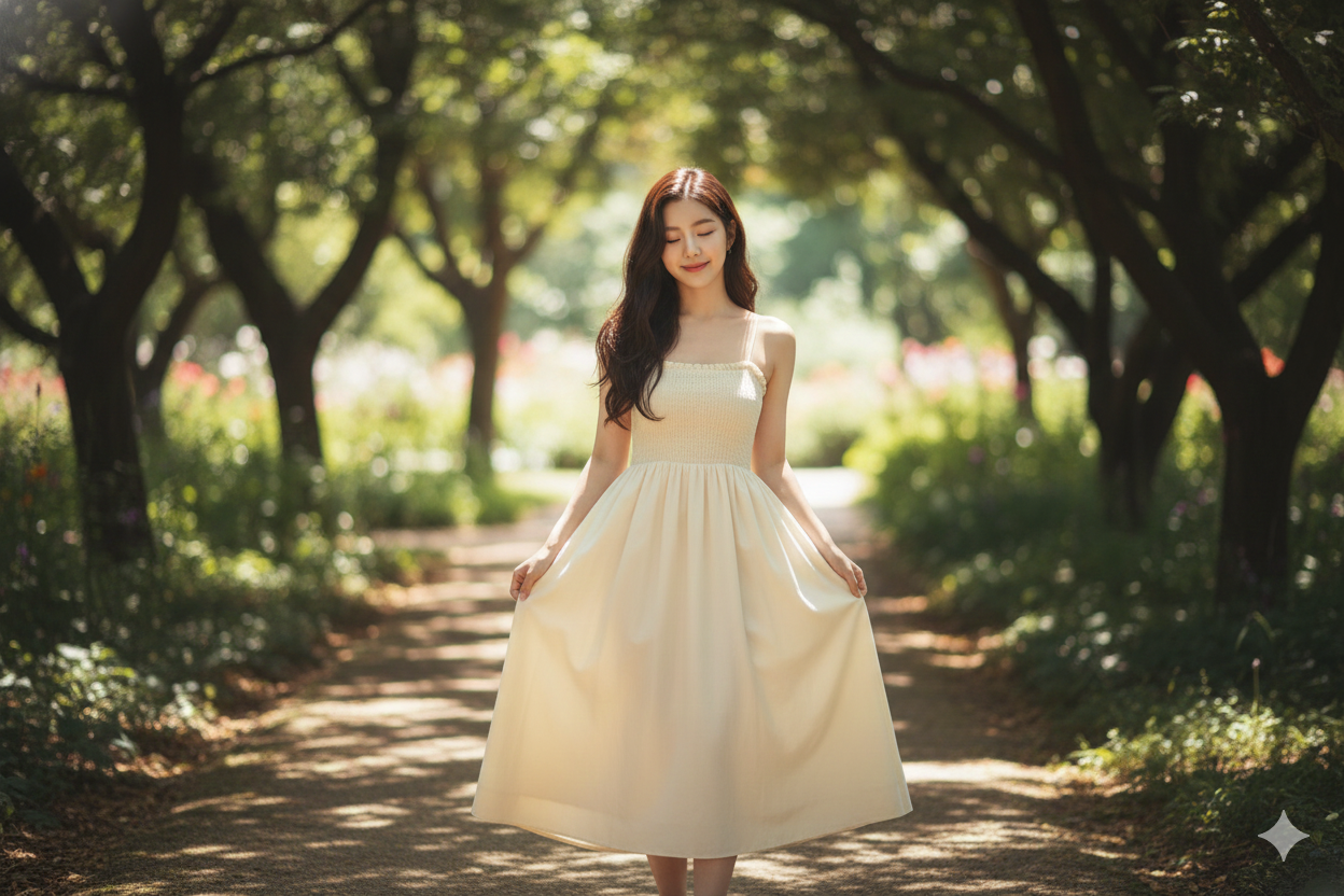 Hasil edit foto garden romance estetik dan dreamy