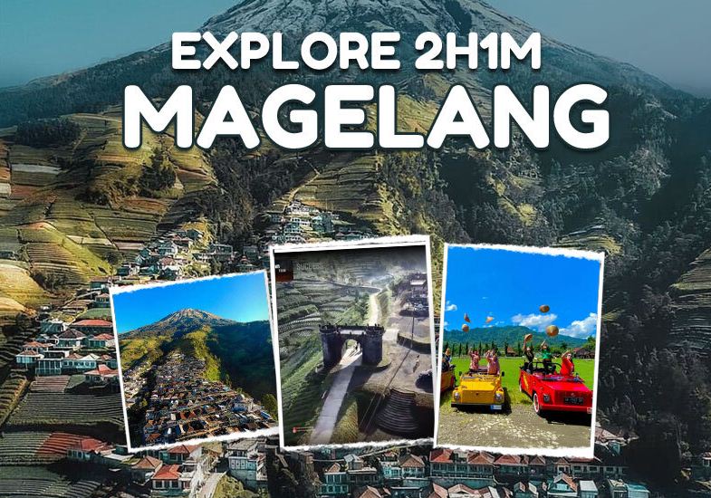 Ilustrasi paket wisata Magelang.