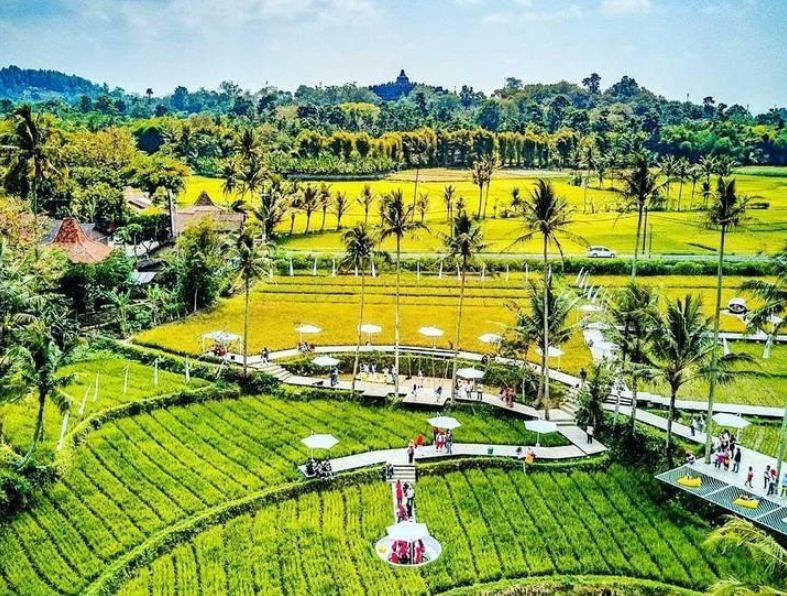 Wisata Svarga Bumi tidak jauh dari Candi Borobudur.