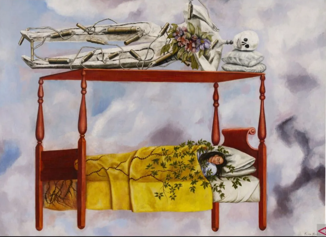 Lukisan Frida Kahlo berjudul El sue&ntilde;o (La cama) atau The Dream (Tempat Tidur) laku terjual 54,7 juta dolar AS.