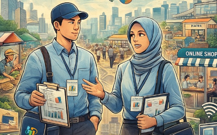 BPS RI segera membuka 190 ribu lowongan petugas sensus ekonomi 2026. Gaji yang ditawarkan lumayan besar, semua boleh melamar.