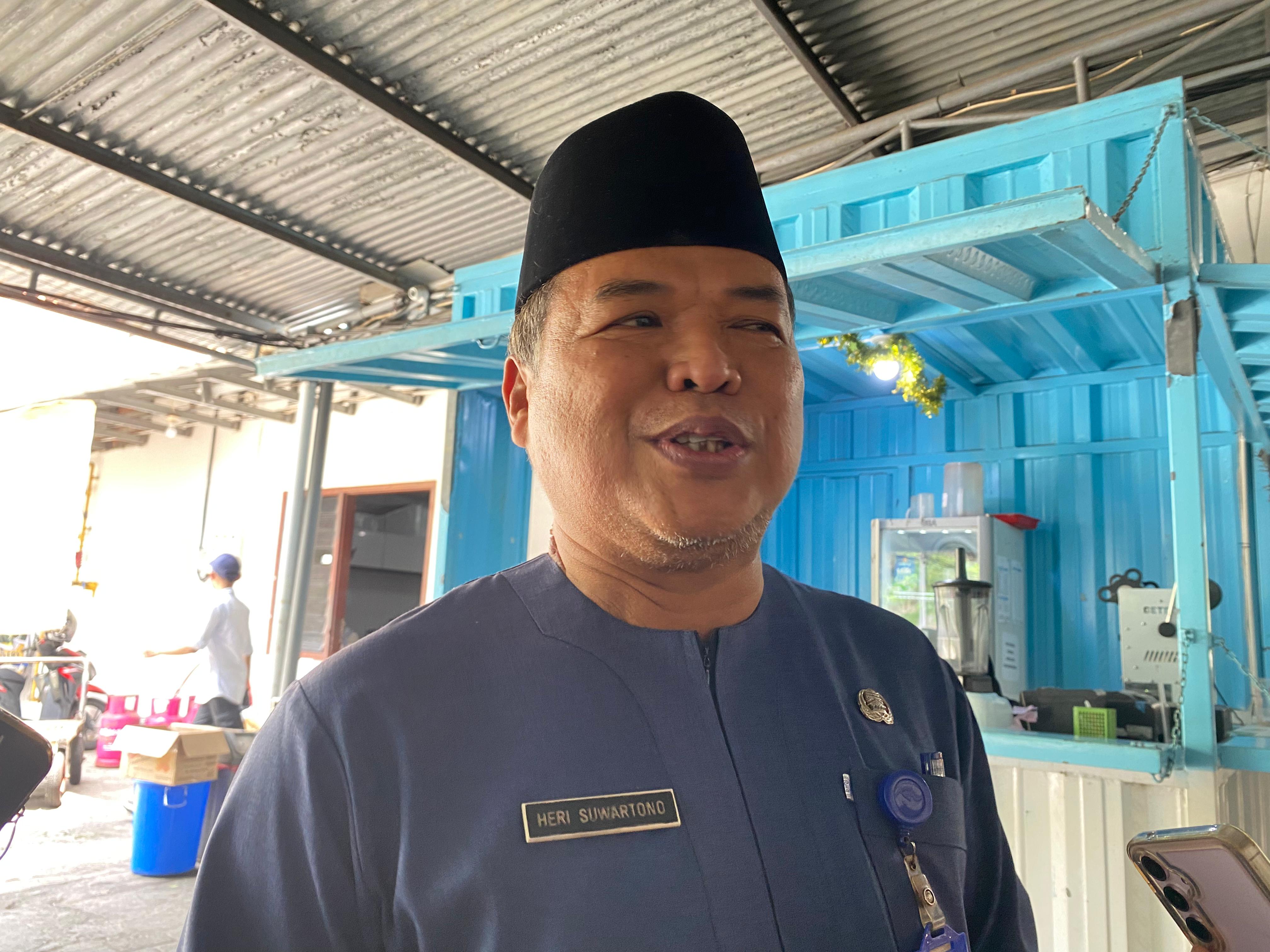 Kadinsos PPPA Heri Suwartono menjelaskan tentanh lahan eks bengkok Winongo disiapkan sebagai lokasi Sekolah Rakyat rintisan.