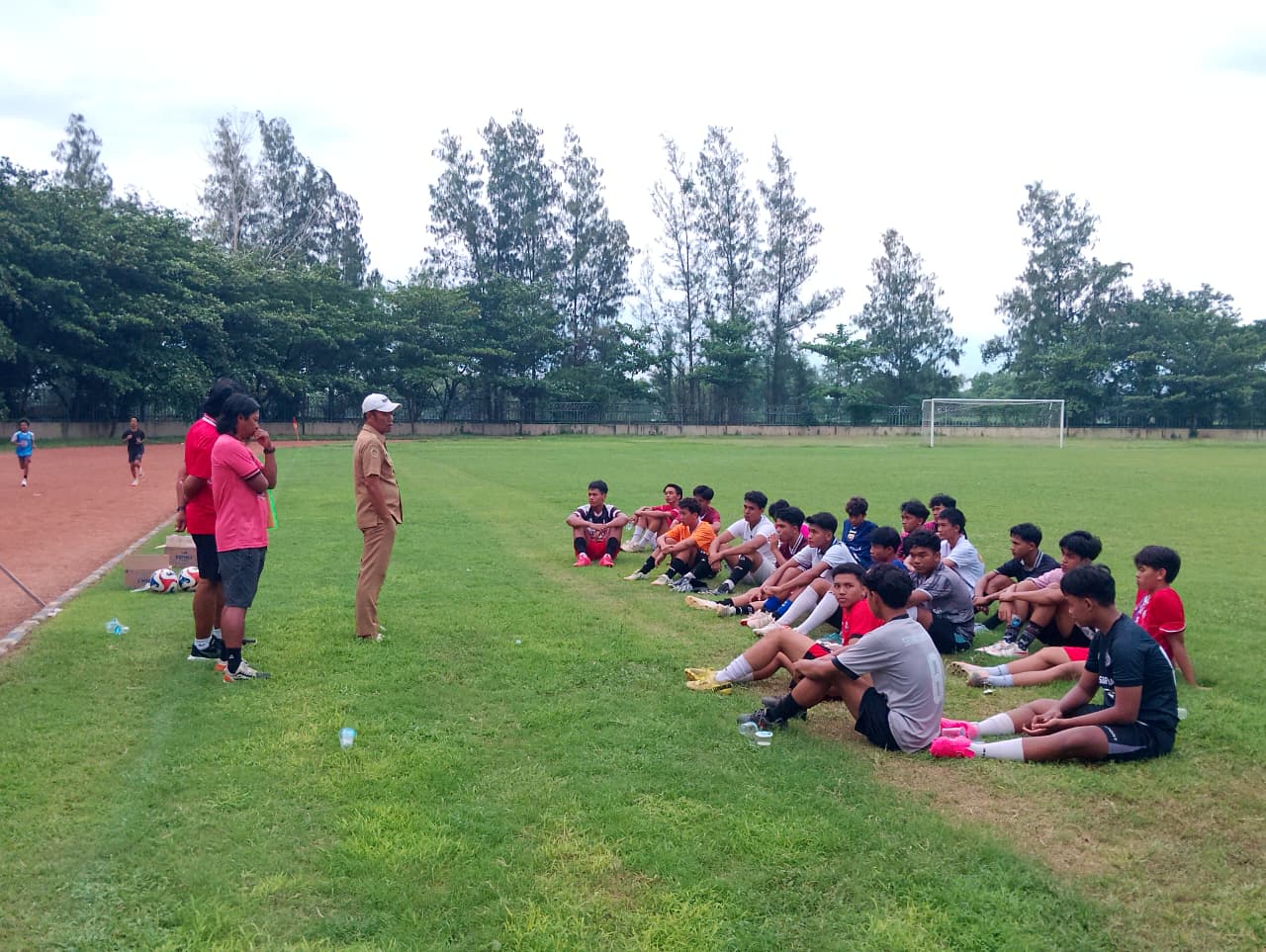 Skuad Persekama Madiun mematangkan persiapan sebelum tampil di Grup N Liga 4 Piala Gubernur Jatim 2025. DOK RADAR MADIUN