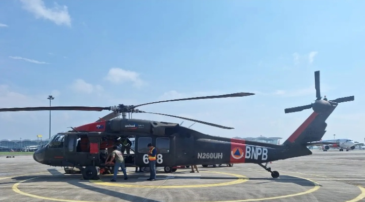 Ilustrasi helikopter BNPB