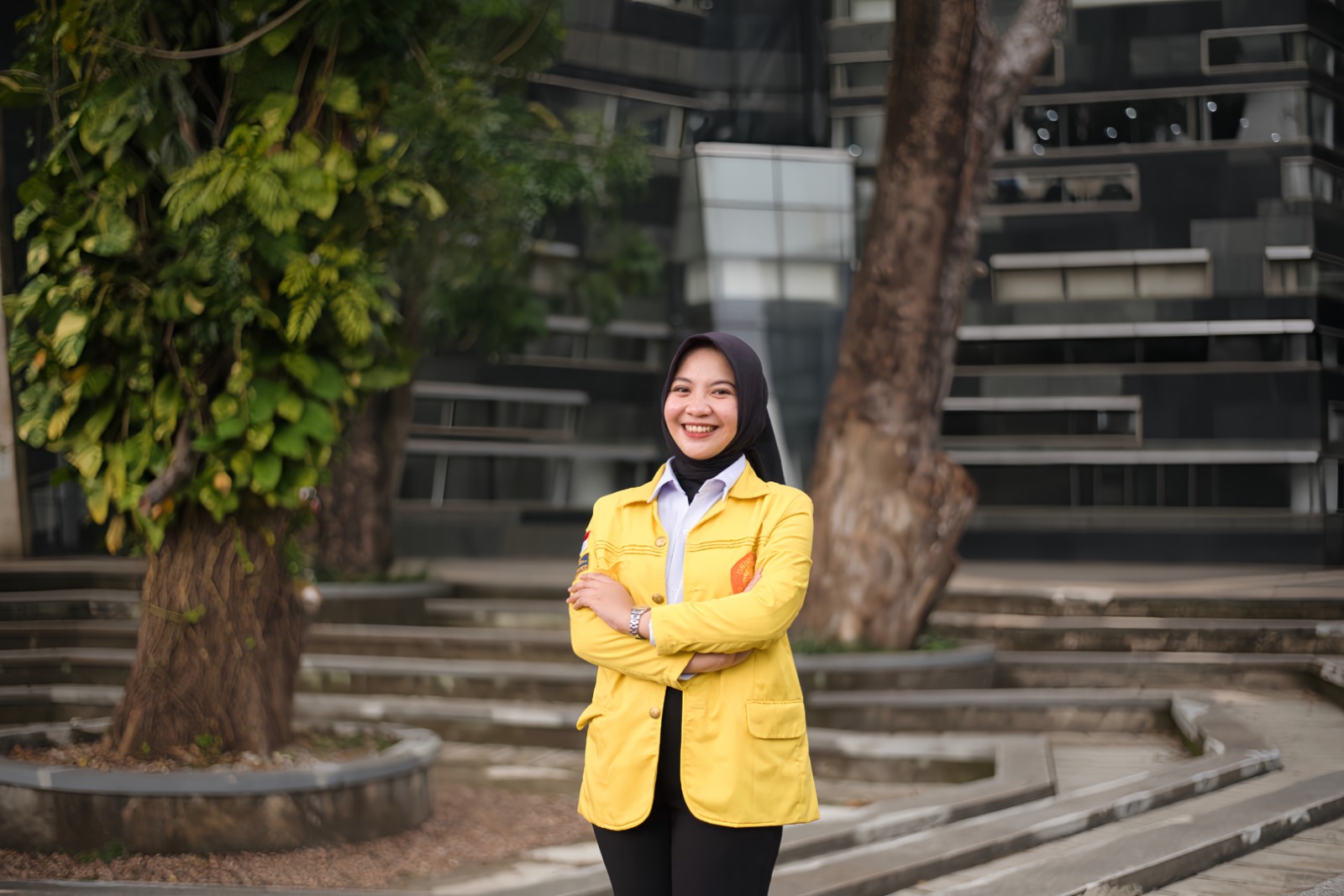 Mahasiswi UI asal Magetan, Nursiha Kitana, saat mengikuti rangkaian kegiatan Global NCD Alliance Forum 2025 sebagai delegasi UNICEF termuda.