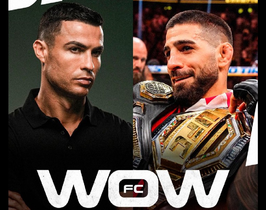 Cristiano Ronaldo terjun ke dunia MMA sebagai pemegang saham WOW FC, bekerja sama dengan juara UFC Ilia Topuria.