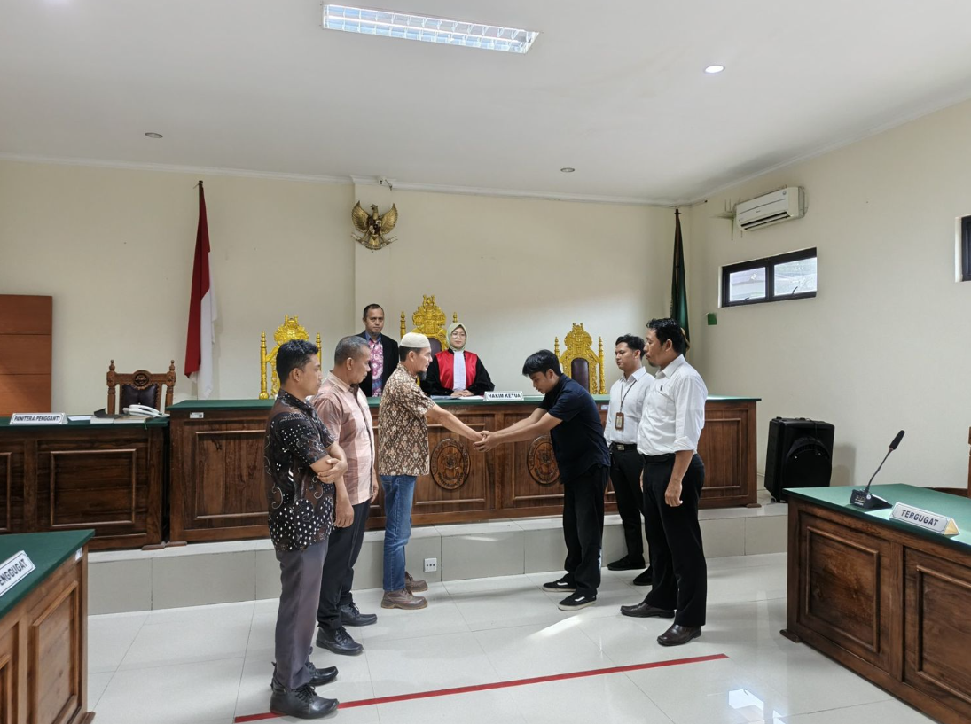 Perkara pencurian sawit 320 kg berakhir damai di PN Sungailiat.