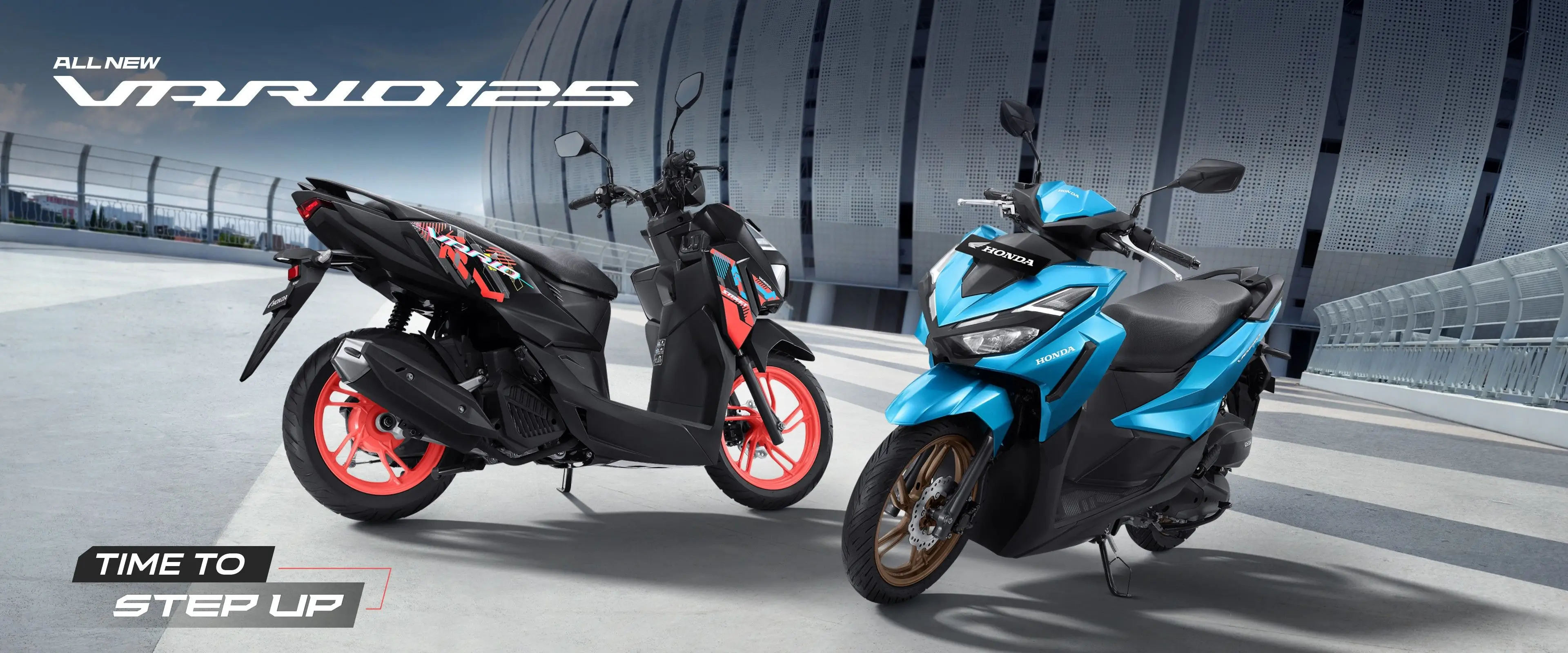 All New Honda Vario 125 tampil makin sporti dengan desain lampu baru, panel digital segar, dan hadirnya varian Street bergaya naked yang cocok untuk anak muda.