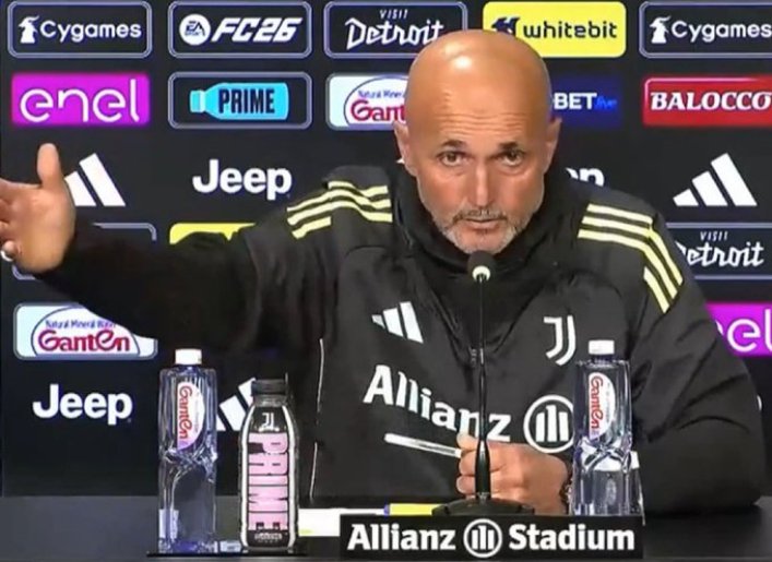 Konferensi pers pelatih Juventus Luciano Spalletti.