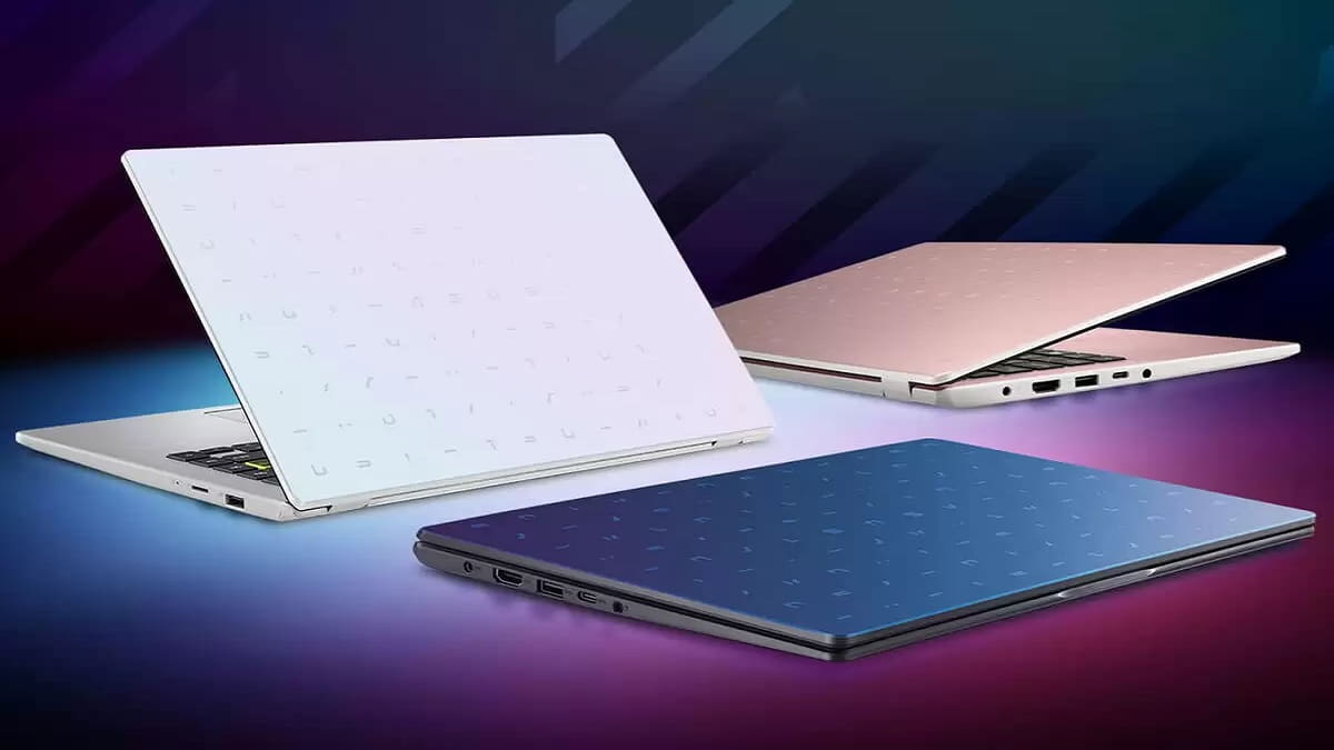 Ilustrasi laptop Asus untuk pelajar dan mahasiswa.