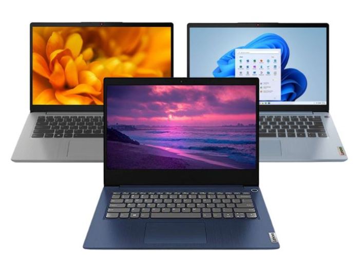 Ilustrasi laptop dengan baterai awet.
