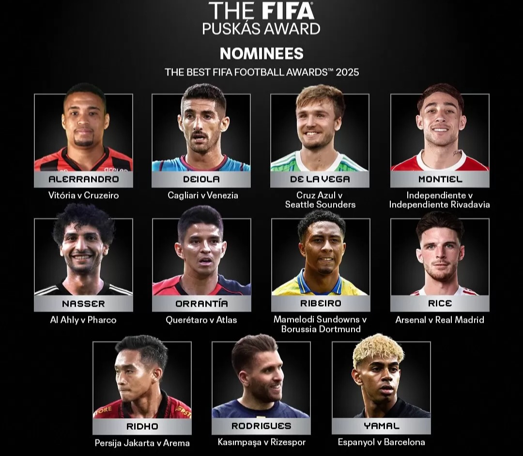 Voting Puskas Award 2025 tutup besok pagi.