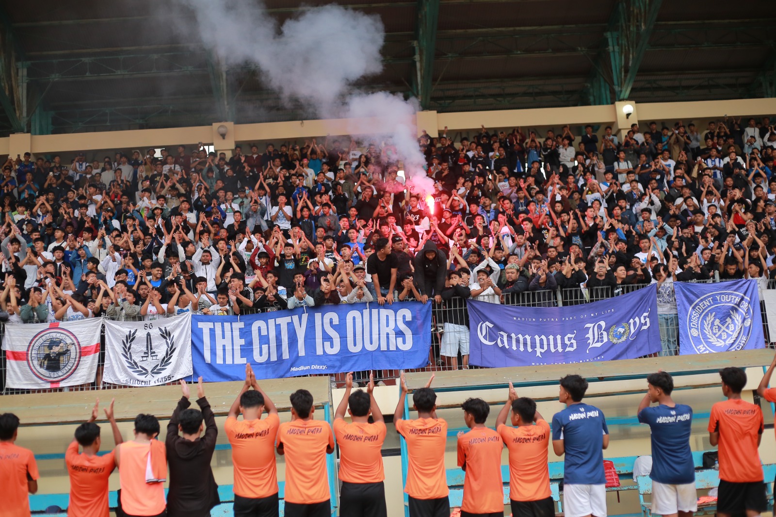 Skuad MPFC menggelar persiapan dan finishing jelang laga perdana Grup G melawan Inter Pemuda Kediri. FOTO: BAGAS BIMANTARA/JAWA POS RADAR MADIUN