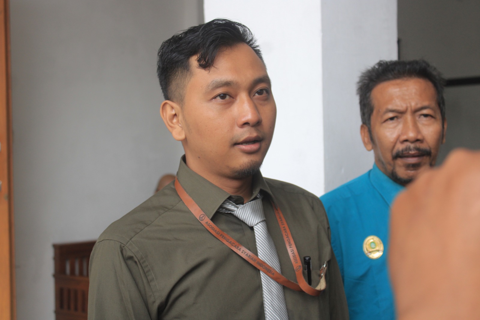 Kuasa hukum Nur Wakhid menilai putusan sela PN Magetan keliru dan menyebut gugatan PMH seharusnya tetap diperiksa pada pokok perkara. AJI PUTRA/RADAR MAGETAN