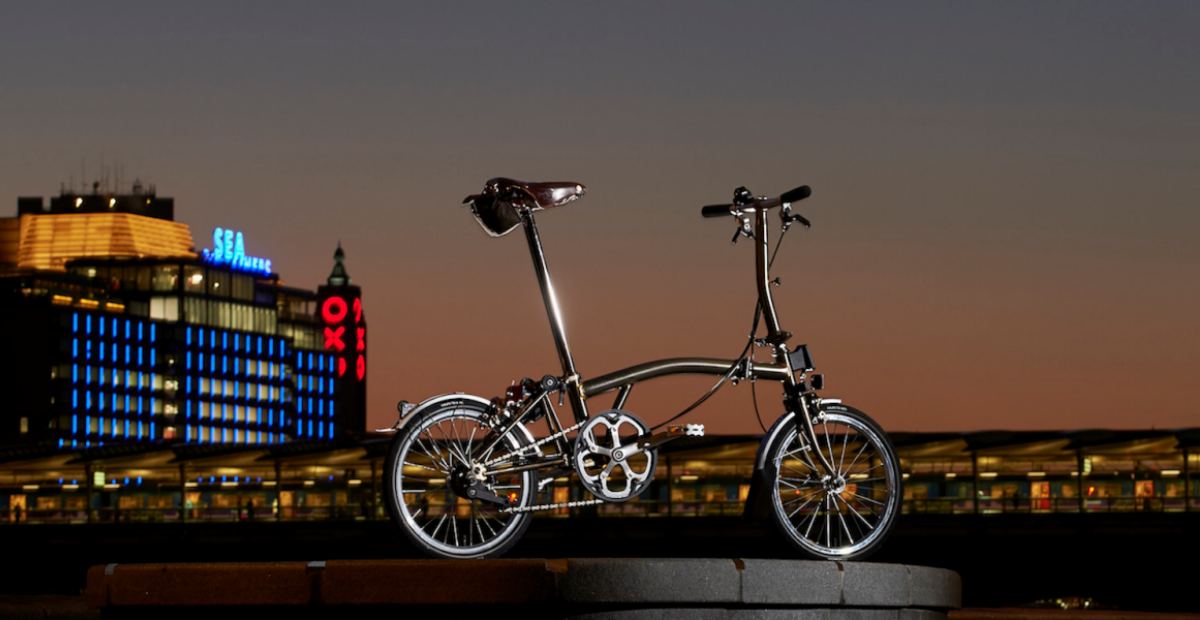 Jenis sepeda lipat Brompton.