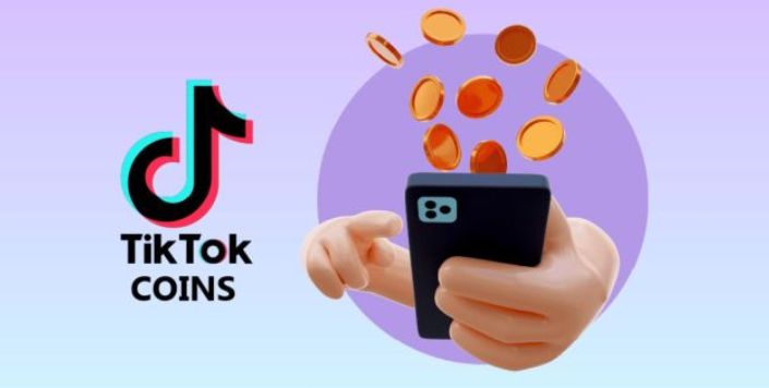 Ilustrasi top up koin TikTok.