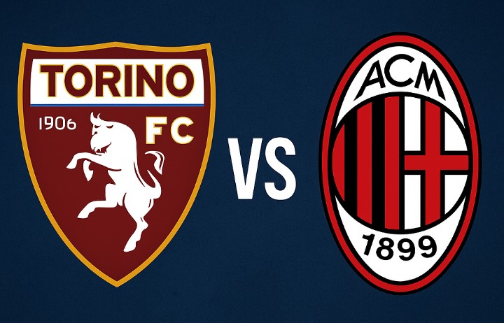 Duel Torino vs AC Milan dijadwalkan Selasa 9 Desember 2025 pukul 02.45 WIB.