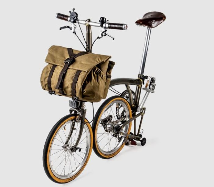 Ilustrasi aksesoris sepeda lipat Brompton.