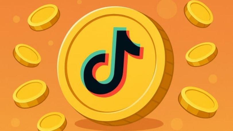 Ilustrasi koin TikTok.