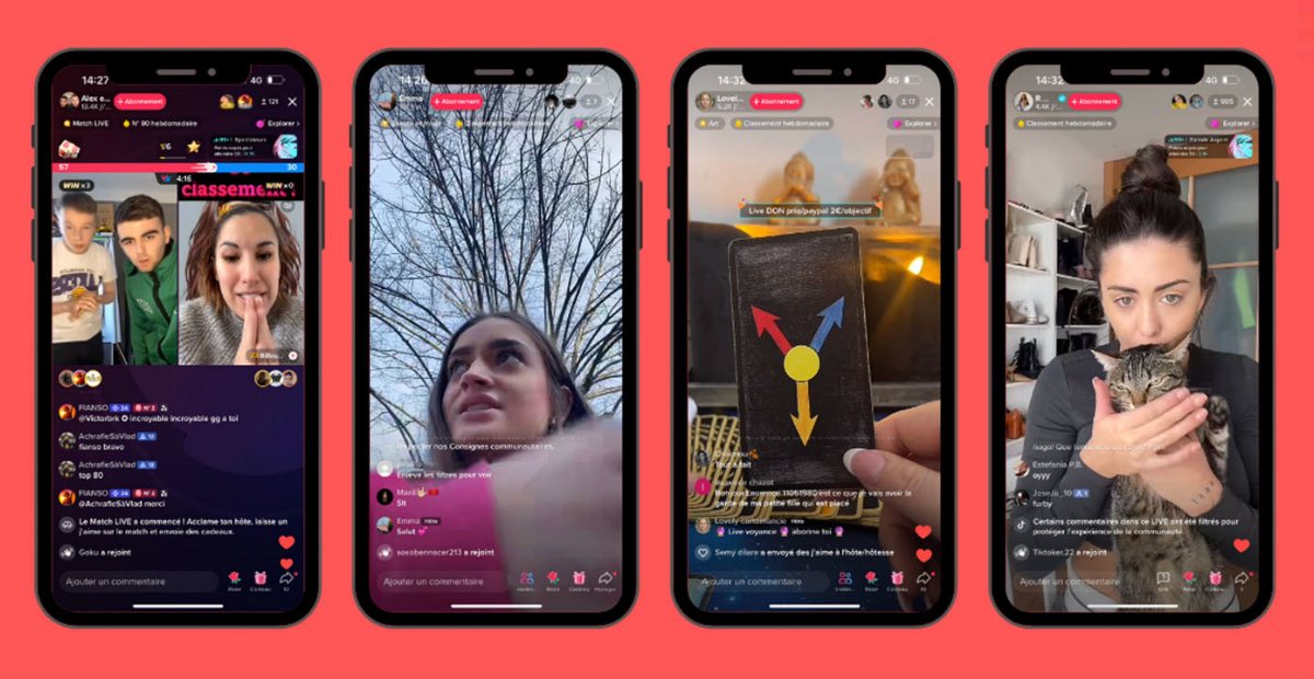 Ilustrasi live TikTok.