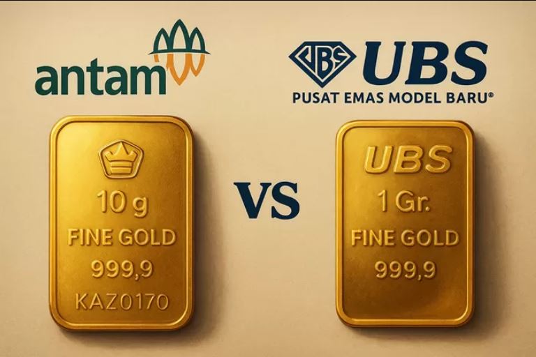 Harga emas Antam dan UBS. (JAWA POS)