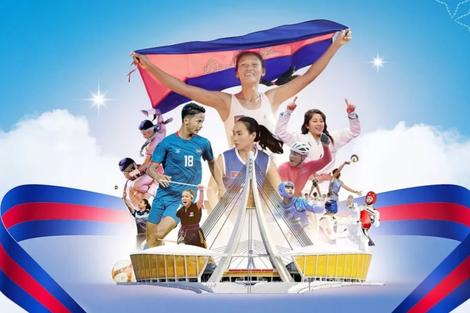 Kontingen Kamboja yang terdaftar di 12 cabor SEA Games 2025 Thailand resmi ditarik pulang karena alasan keamanan. Foto: Instagram Cambodia