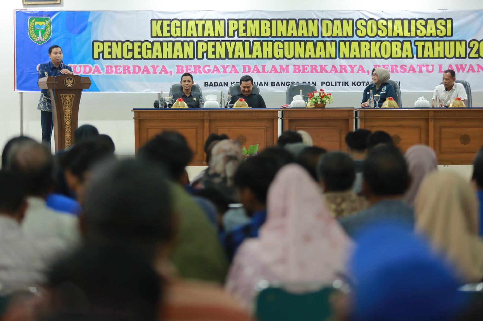 Wawali Kota Madiun F. Bagus Panuntun meminta pengawasan ASN diperketat pasca kasus narkotika yang menjerat oknum pegawai pemkot. BAGAS BIMANTARA/RADAR MADIUN