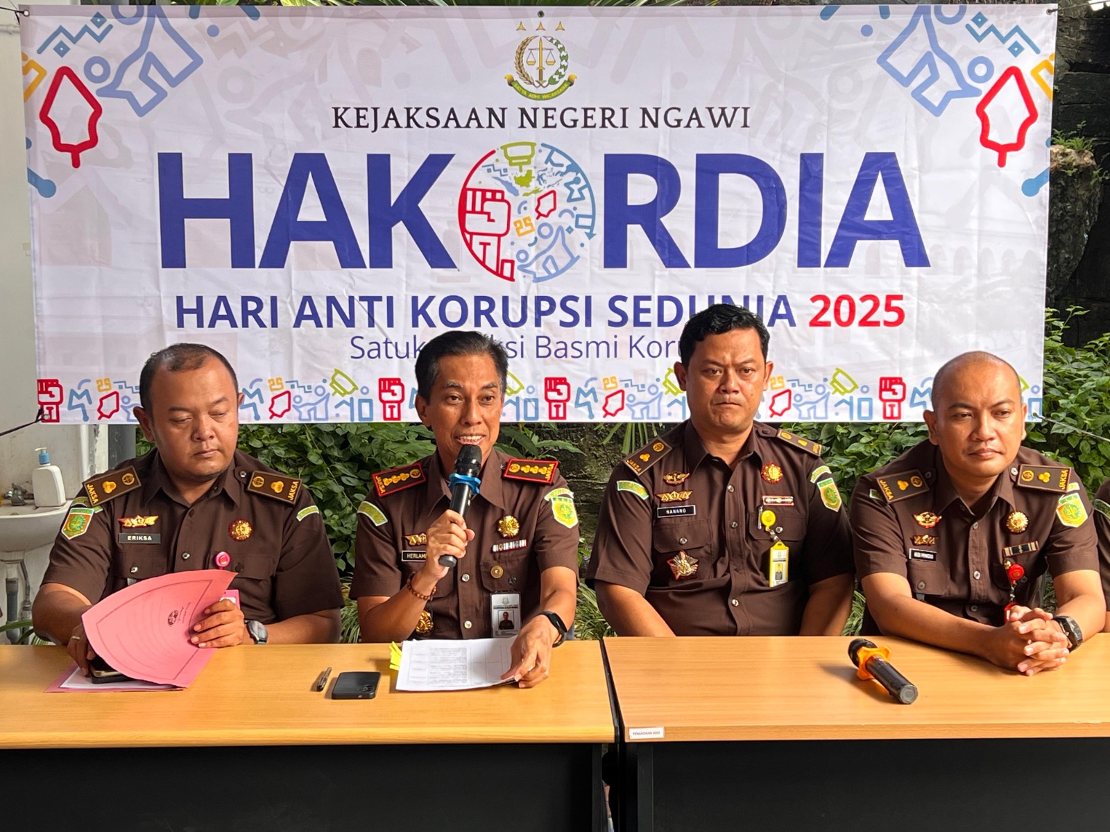 Kejari Ngawi mengungkap empat perkara tipikor yang ditangani sepanjang 2025, satu di antaranya telah masuk eksekusi. ASEP SYAEFUL/RADAR NGAWI