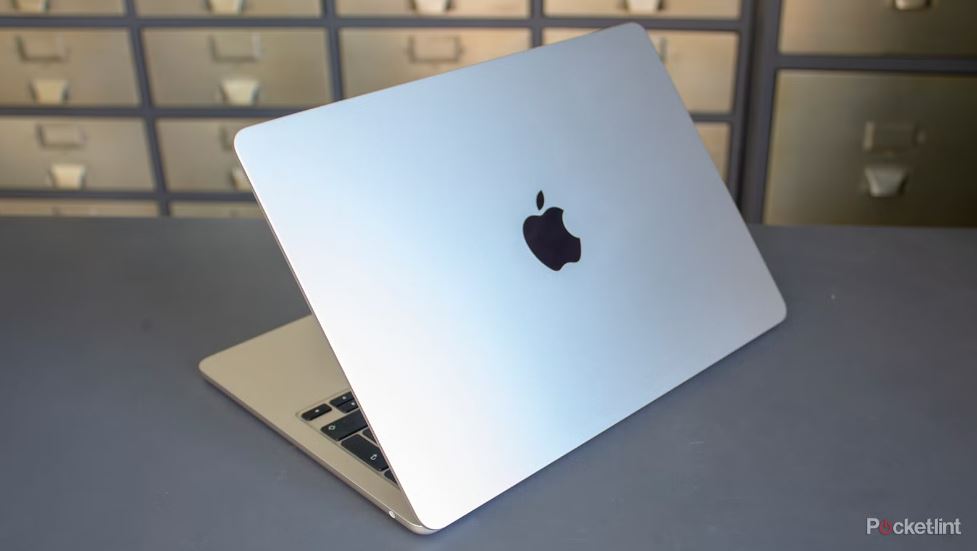 Ilustrasi laptop MacBook.