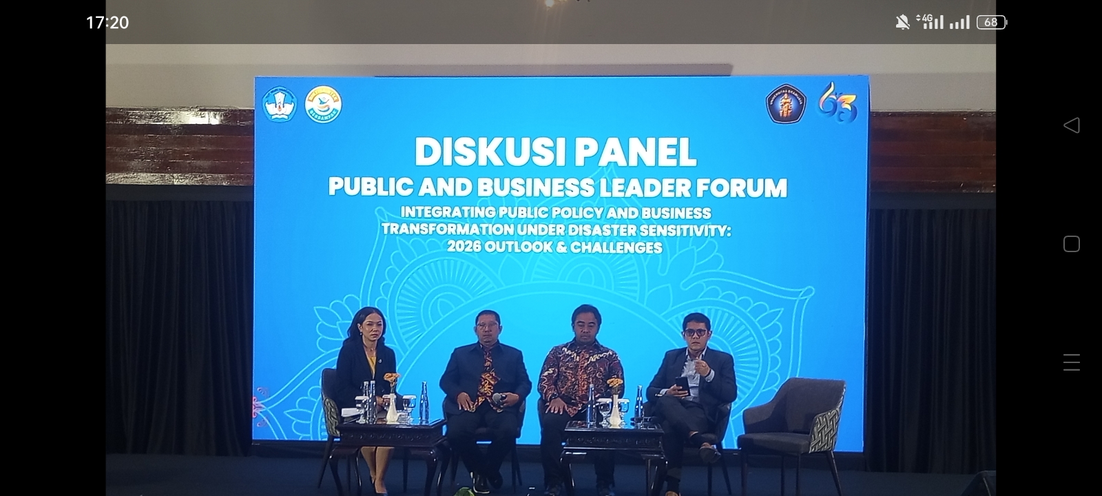 Forum strategis bertajuk Public and Business Leader Forum: 2026 Outlook & Challenges yang digelar UB dalam rangka dies natalis ke-63.