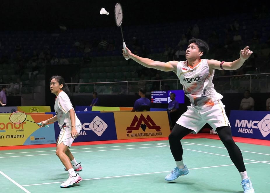 Marwan/Aisyah harus bekerja lebih keras menundukkan pasangan Thailand Tanadon Punpanich/Fungfa Korpthammakit lewat duel tiga gim.