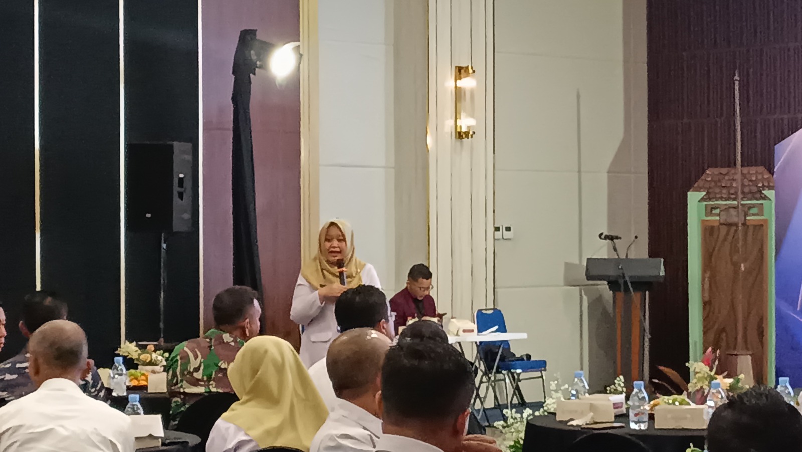 Kepala Bidang Kesehatan Masyarakat Dinas Kesehatan Jawa Timur, Waritsah Sukarjiyah, dalam Rapat Koordinasi Kesehatan Daerah (Rakorkesda) yang digelar di Auditorium Galeri Seni SBY&ndash;Ani, Rabu (10/12).