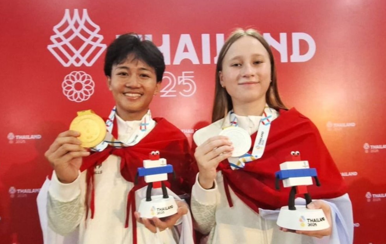 Atlet skateboard Indonesia Basral Graito Hutomo raih medali emas SEA Games 2025.