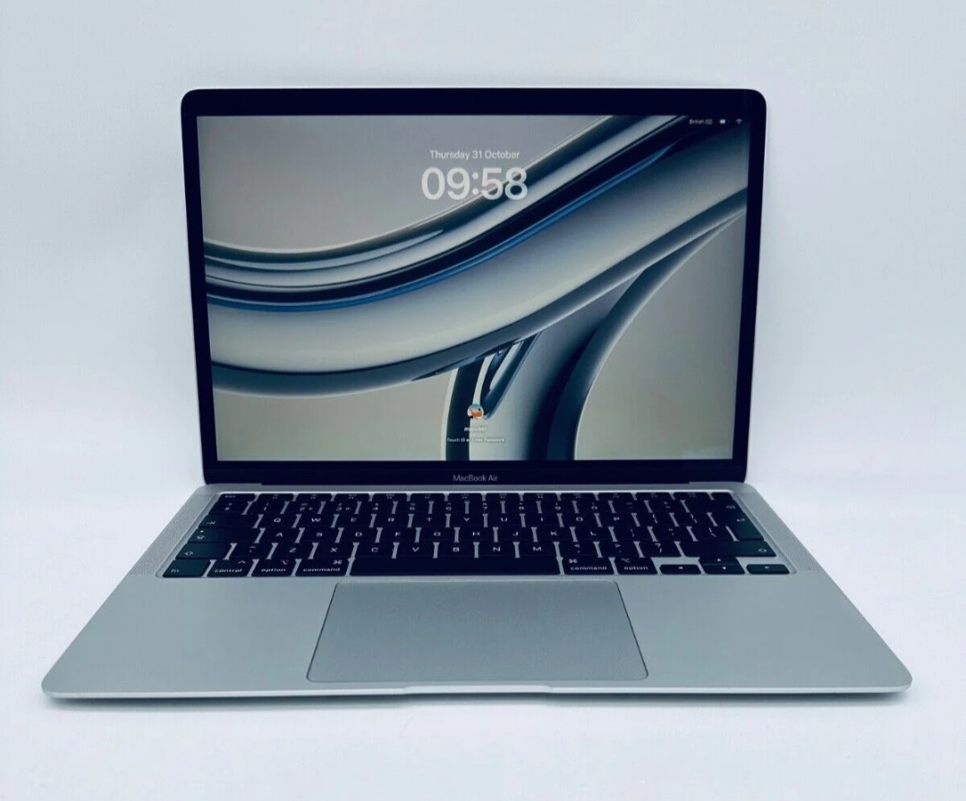 Ilustrasi laptop MacBook.