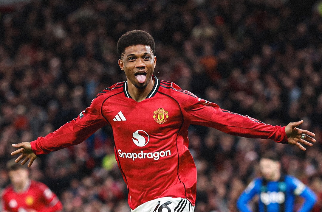 Amad Diallo mencetak gol.pembuka MU tadi malam.